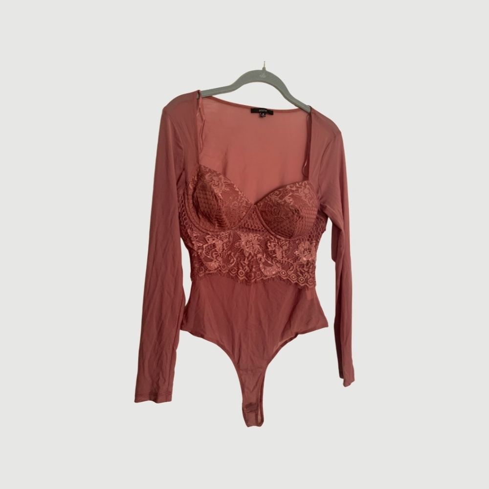 NanaMacs Mauv Sheer Bodysuit